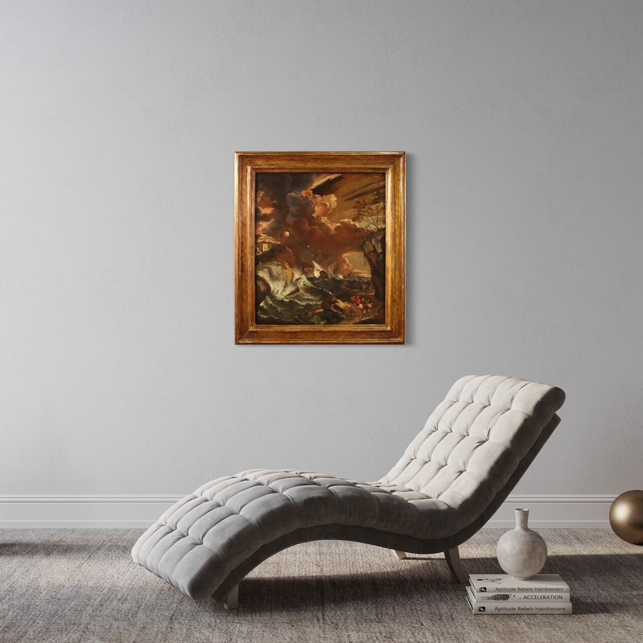 Antique 17th century Flemish seascape