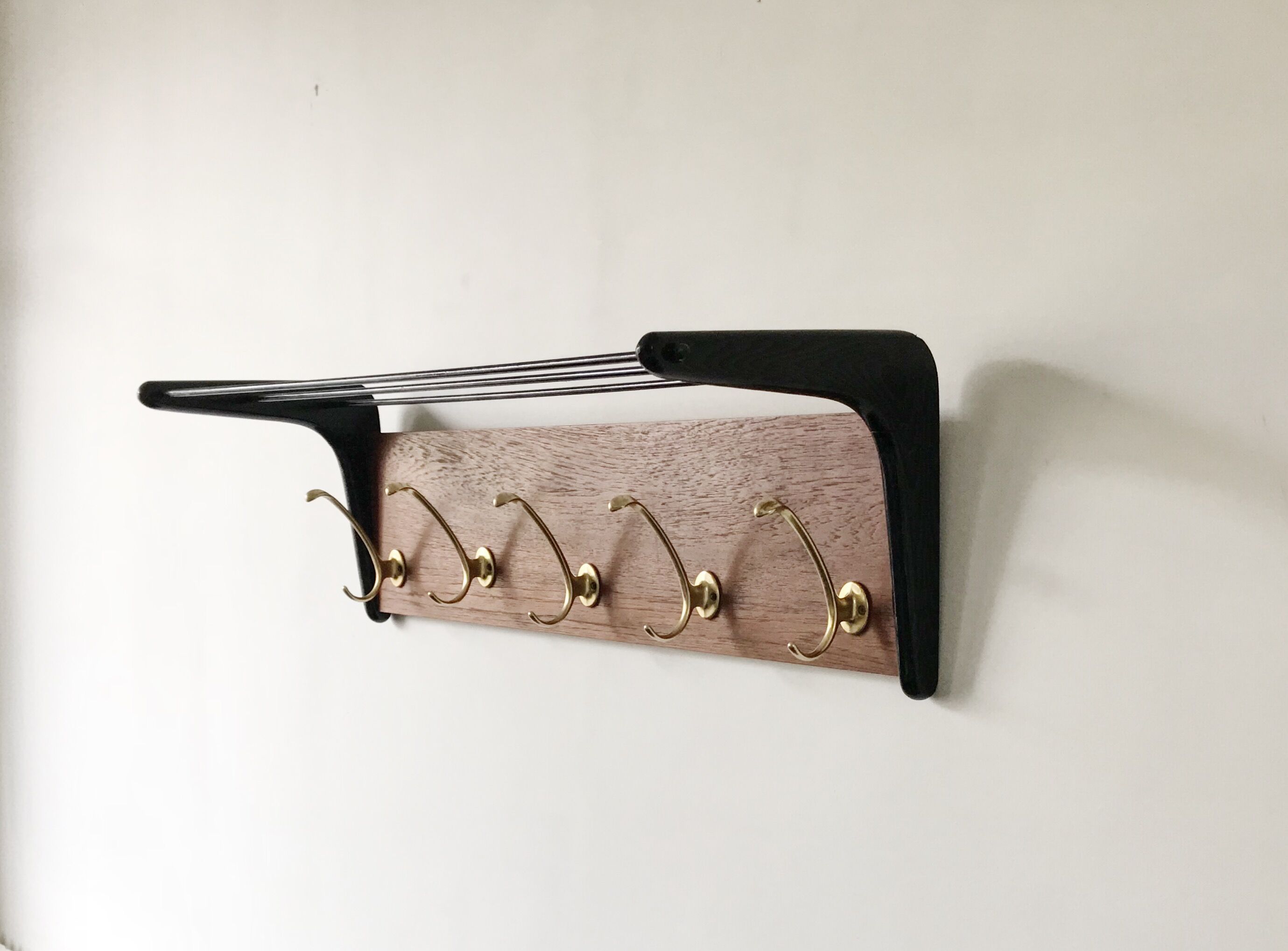 Wall coatrack Italian, 1960 s