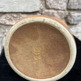 Antique flamed stoneware jug