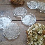 6 verres en cristal dessous
