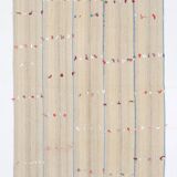 5x8 Cream & Beige Vintage Kilim Rug, 151x230Cm