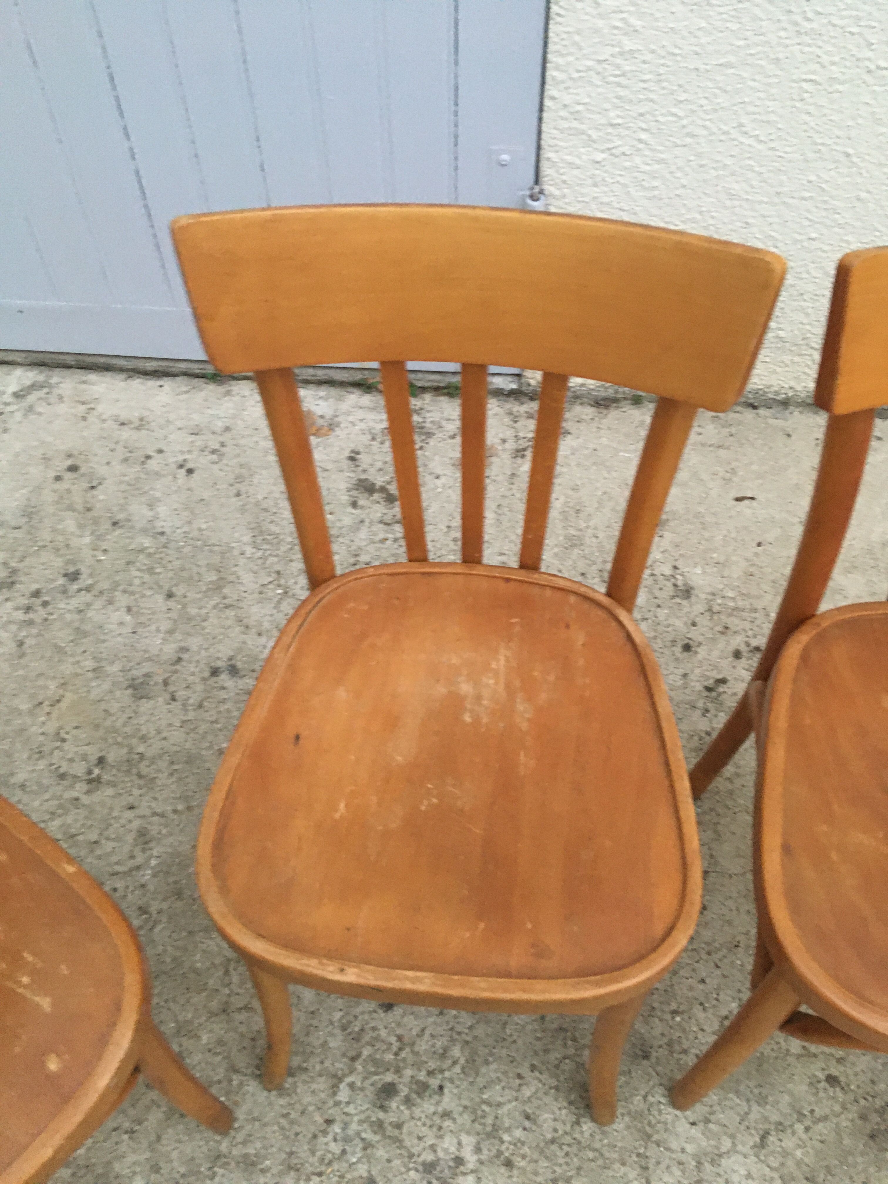 Old bistro chairs