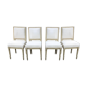 Series of 4 chairs of upholsterer style Louis XVI