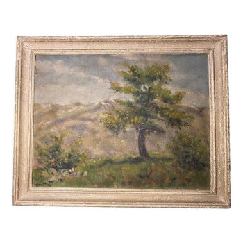 Tableau huile sur toile signé Hamilton