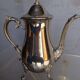 Coffee / teapot in silver metal St Louis XV