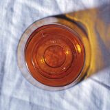 4 Duralex amber glass egg cups