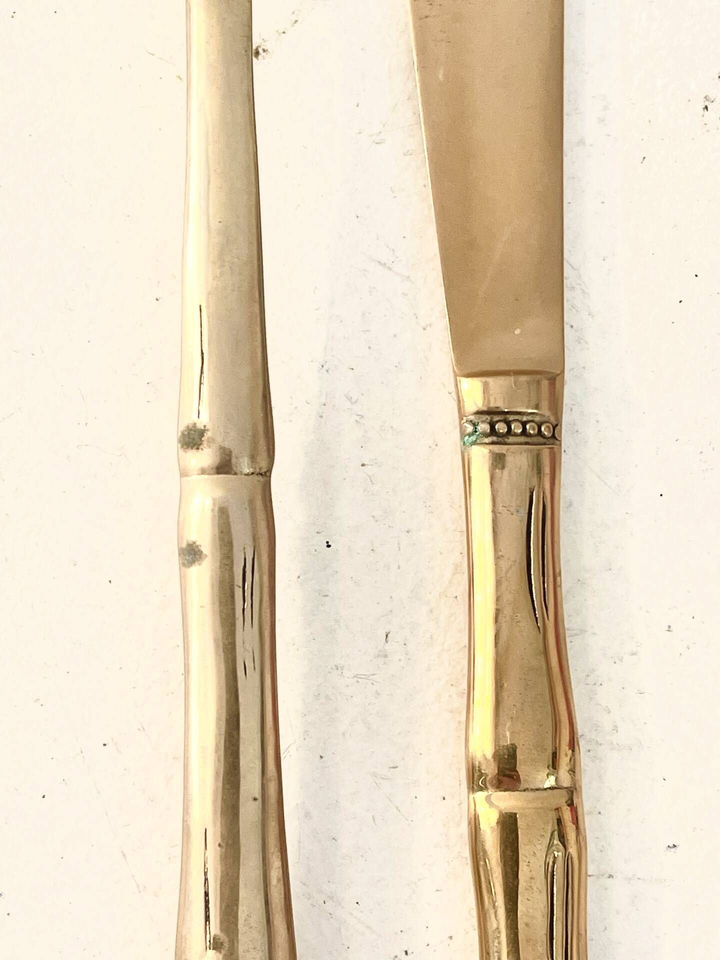 Vintage serving fork and knife, Hollywood Regency - circa 19