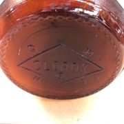 Ancienne Bouteille Dame Jeanne CLOROX Verre Marron Vintage #A941