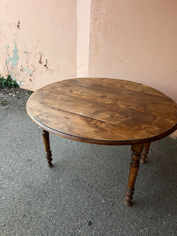 Table à volets bois rond