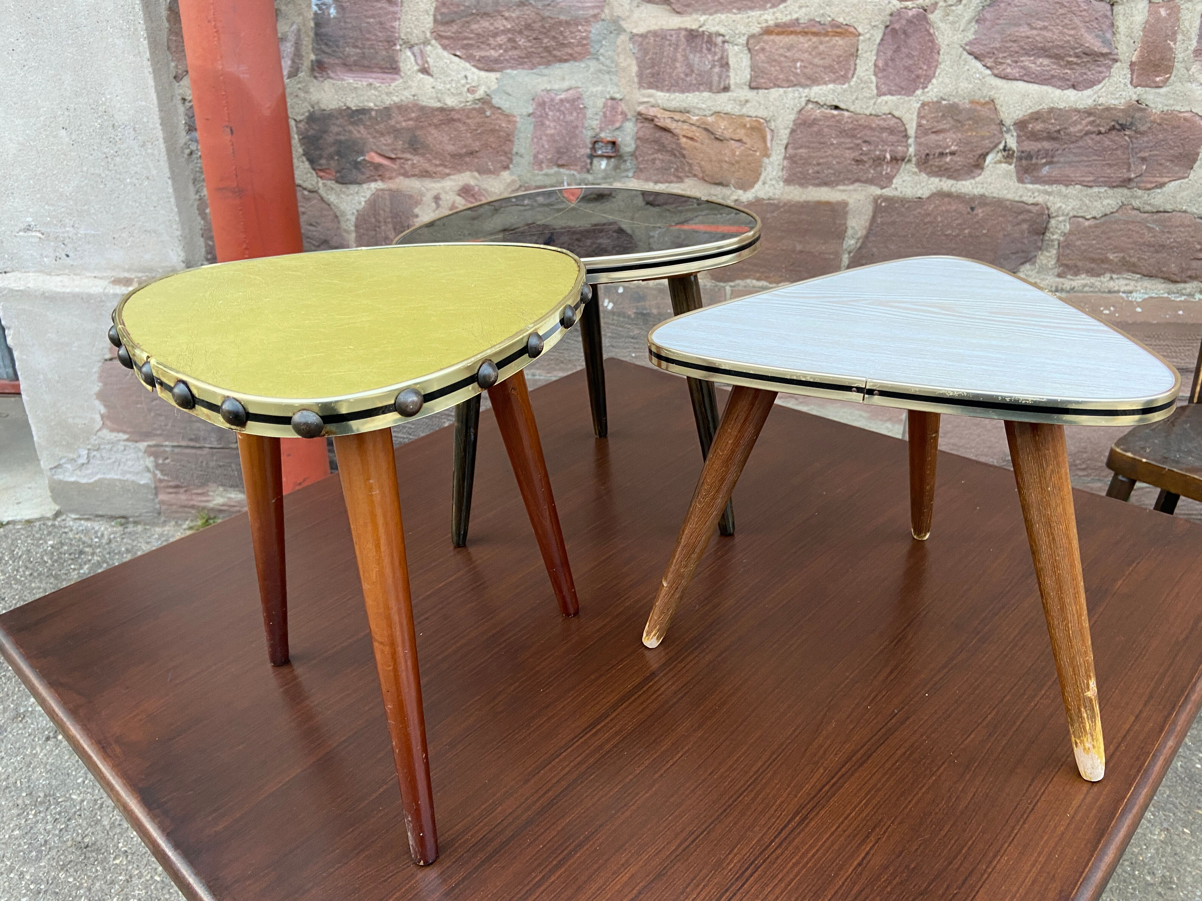 coffee table door plant mid-century vintage cocktail 1960