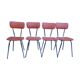 Lot de 2 chaises orange