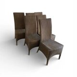 6 Lloyd Loom chairs, 20th century