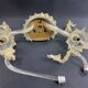 Large two-light wall lamp in Murano glass Venice