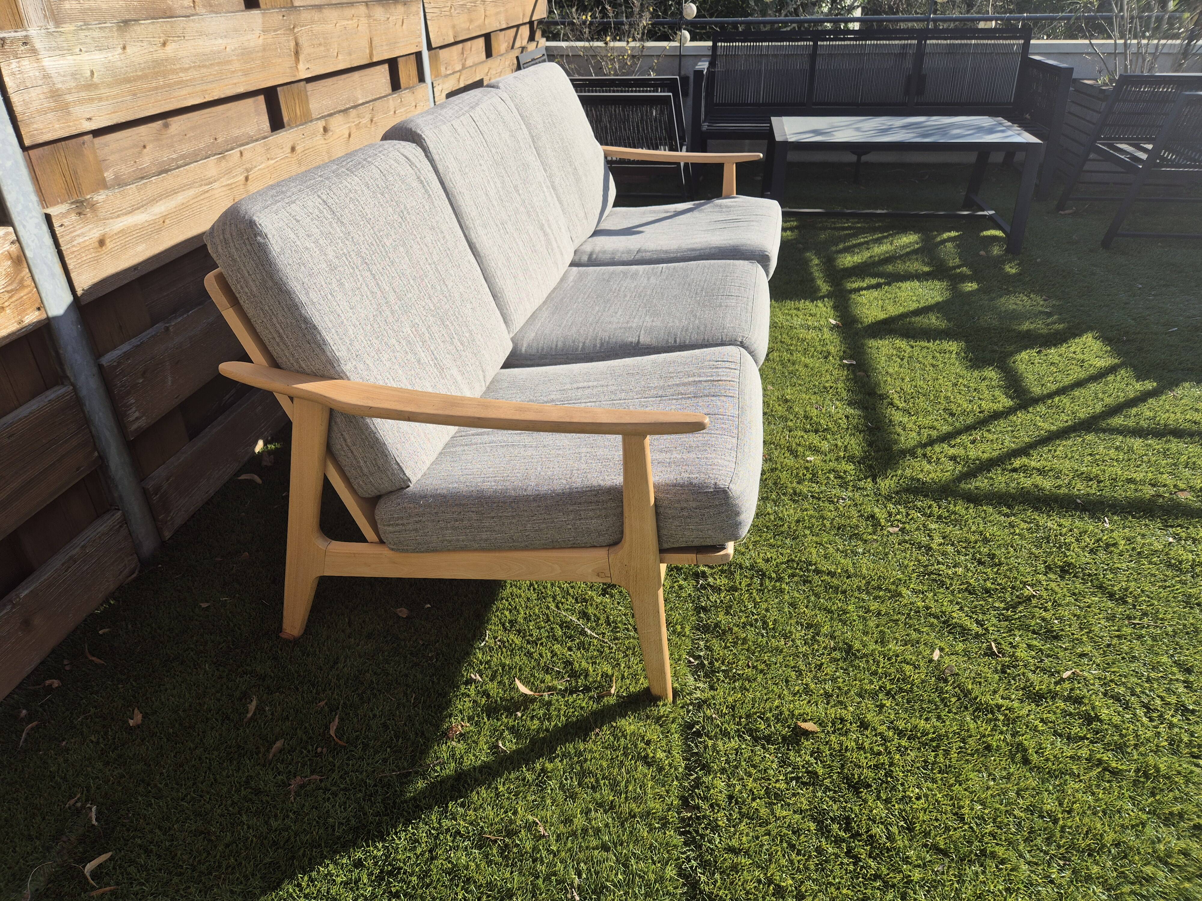Magnifique ensemble de salon scandinave canapé et 2 fauteuils