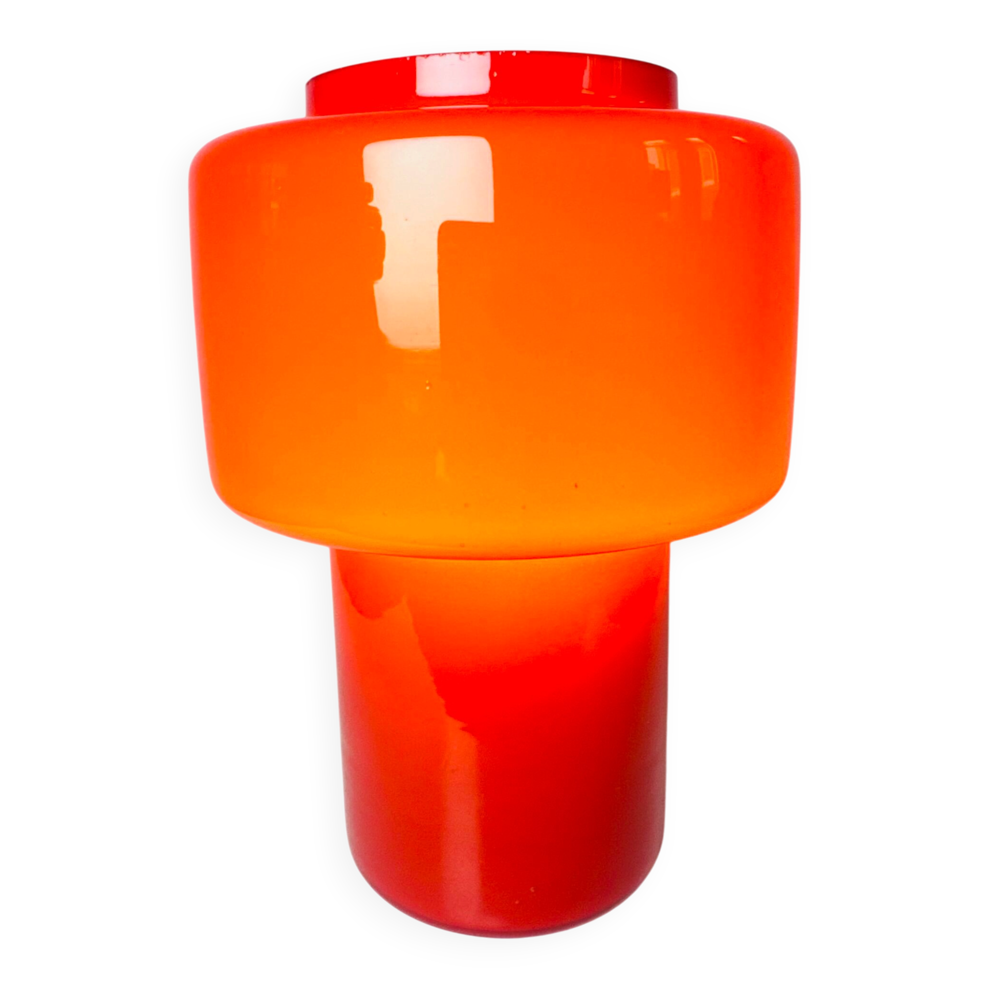 Model 120 Cylindrical Table Lamp By Uno & Östen Kristiansson For Luxus, Sweden 1970S
