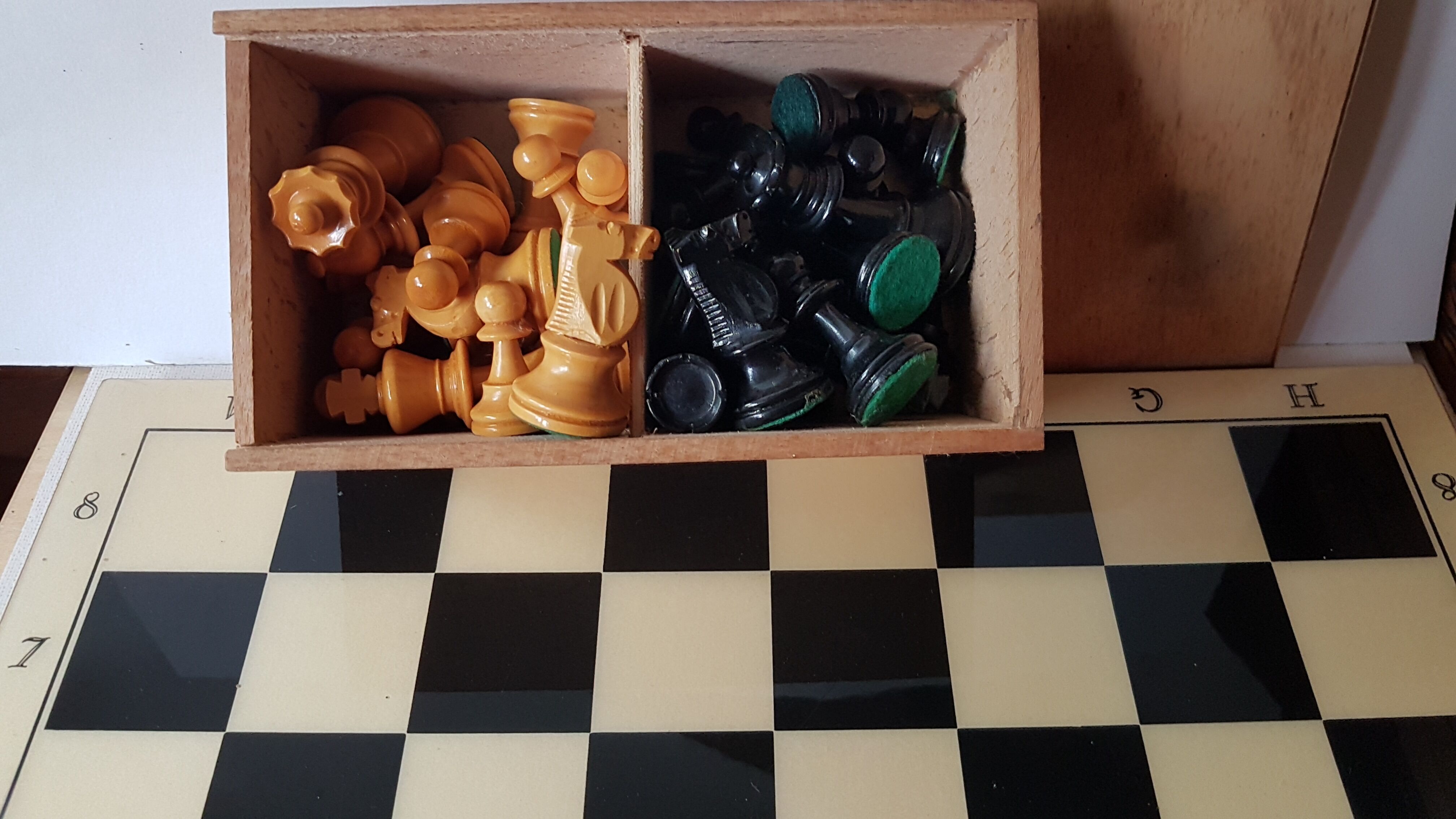 Chess game trays and coins