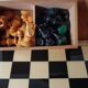 Chess game trays and coins