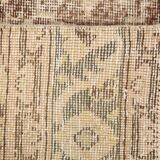 3x13 Persian Cream & Brown Oriental Vintage Runner Rug, 91x392Cm