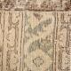 3x13 Persian Cream & Brown Oriental Vintage Runner Rug, 91x392Cm