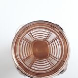 Pink Art Deco glass vase