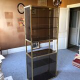 Brass bookcase