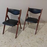2 vintage folding chairs 50 , 60'S Norquist