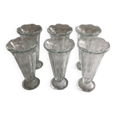 6 coupes à glace Vintage en verre Italy Fidenza