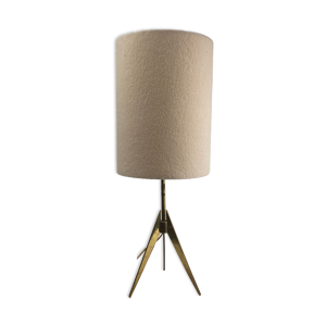 Lampe trépied en laiton,