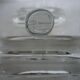 Set of six crystal knife rests, signed DAUM