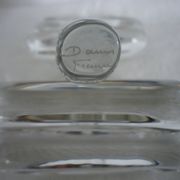 Set of six crystal knife rests, signed DAUM
