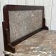 English toilet furniture in mahogany and marble from the early 20th century.