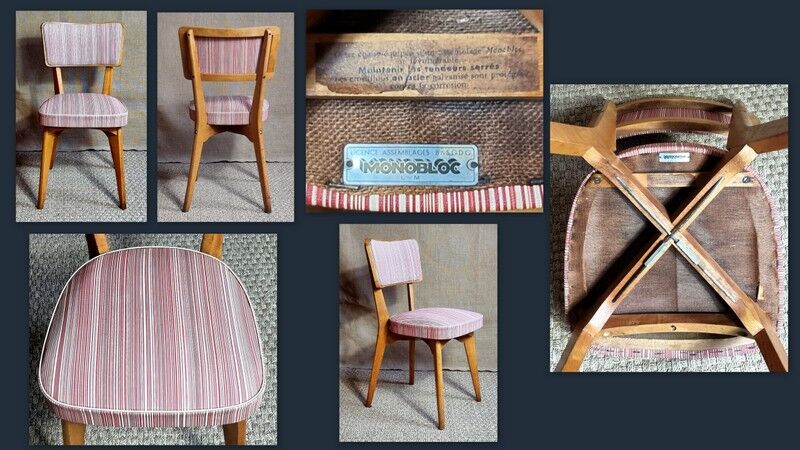 Bistro chair / office Luterma Monobloc 50s/60s