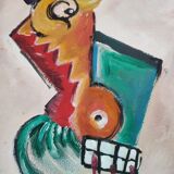 Peinture à l' acrylique expressionniste
