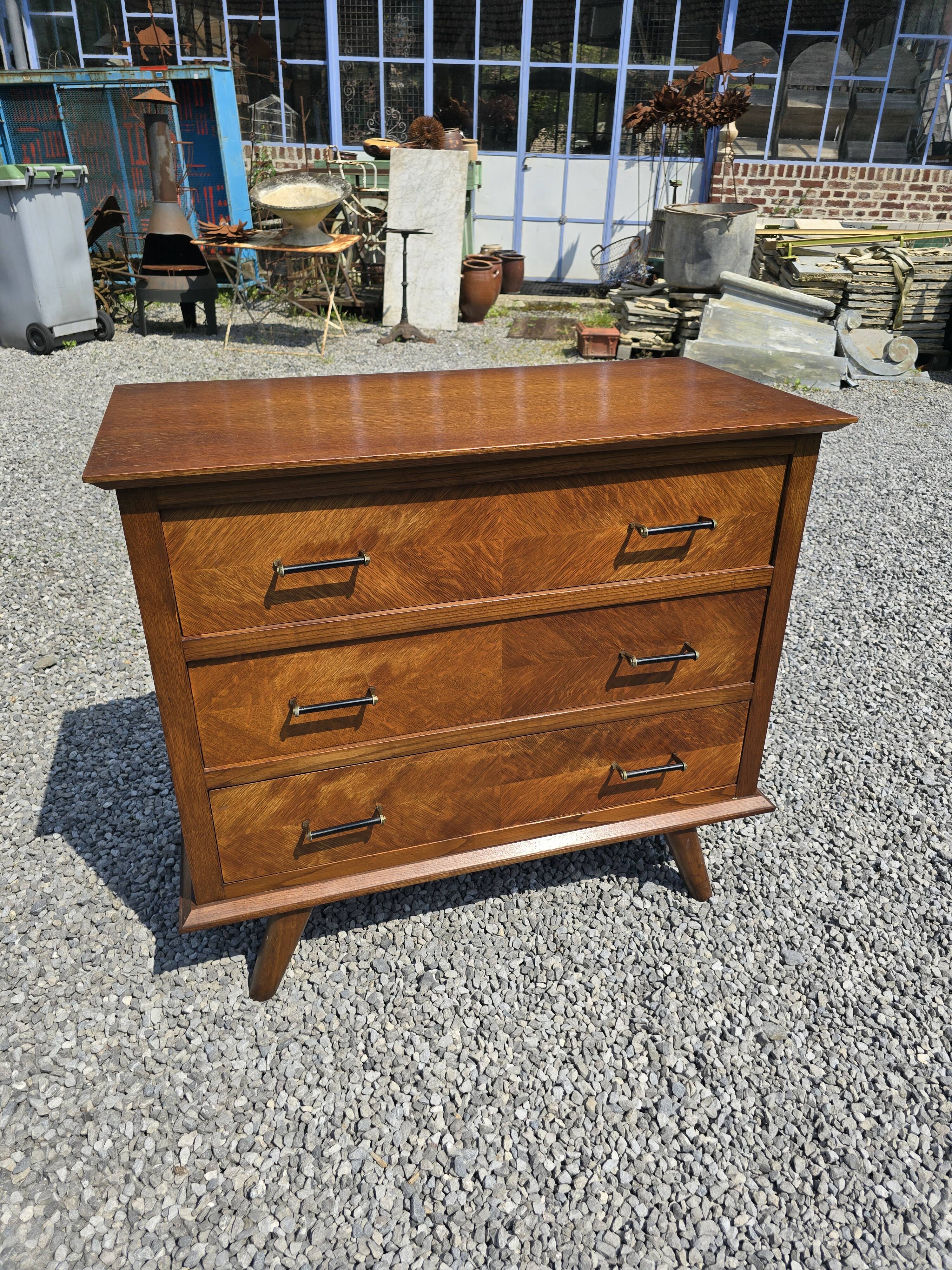 Commode vintage en chêne des années 60