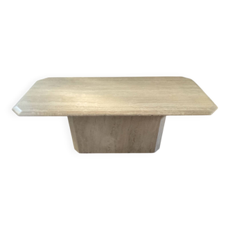 1970s travertine coffee table