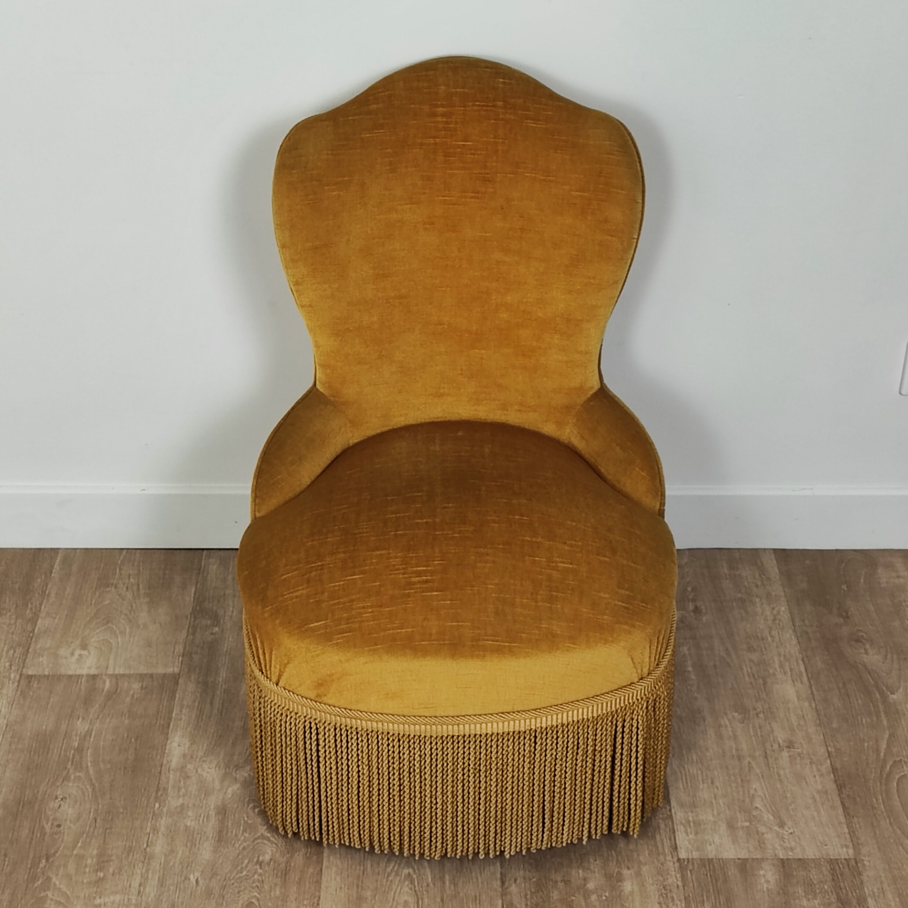 Velvet toad easy chair