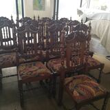 Set of 12 reception chairs