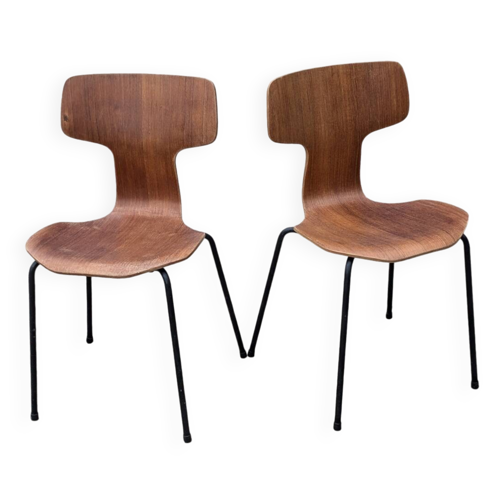 Pair of Hammer Chairs, Hammer, Model 3103 by Arne Jacobsen for Fritz Hansen, 1960s vintage