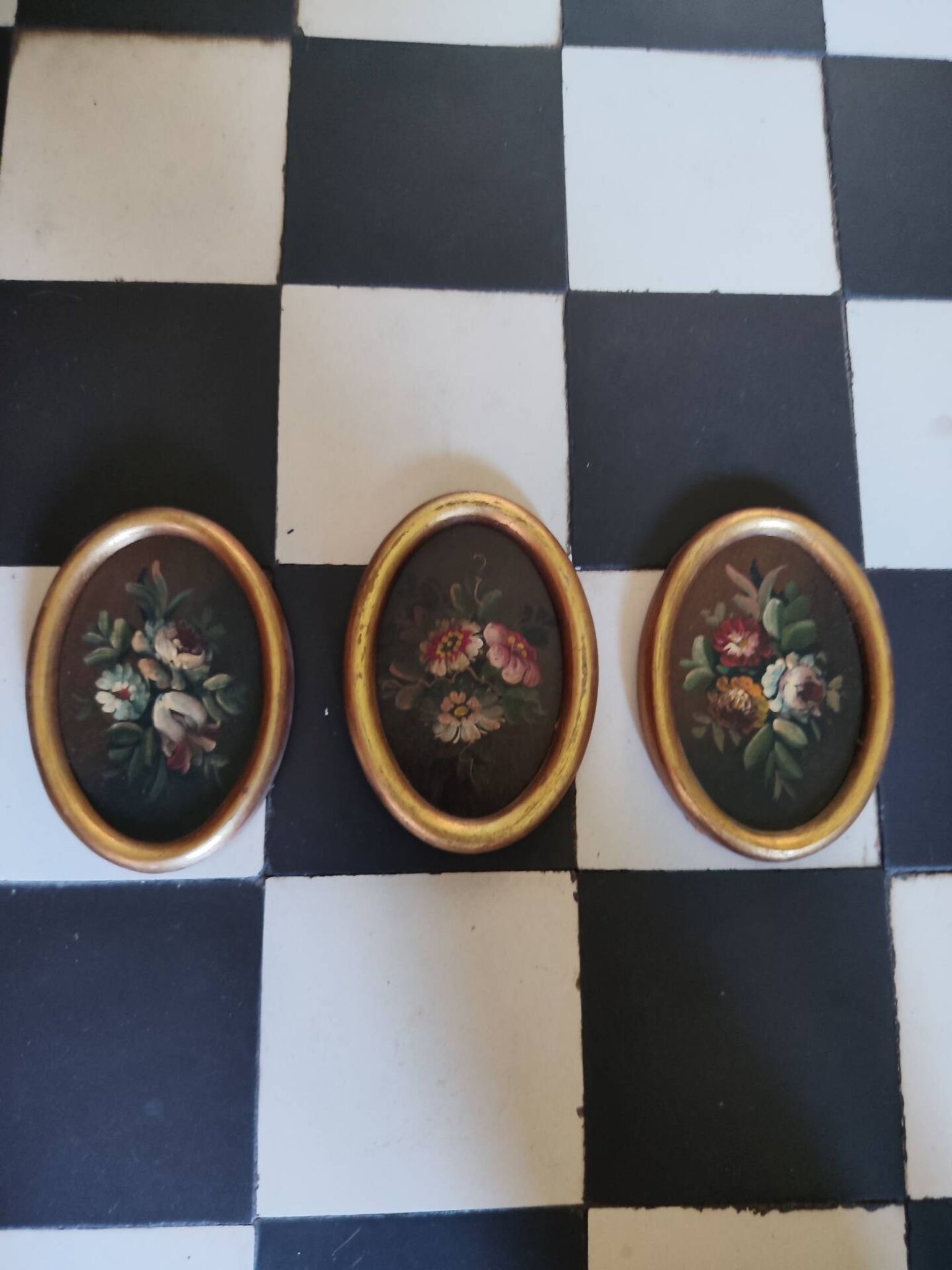 3 tableaux nature morte