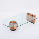 Table basse italienne des années 1970 par Massimo et Lella Vignelli pour Casigliani