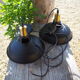 Pair of contemporary hanging Industrial style light