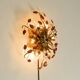 Very beautiful 1960s gold-plated ceiling or wall lamp by Banci Firenze, Ita