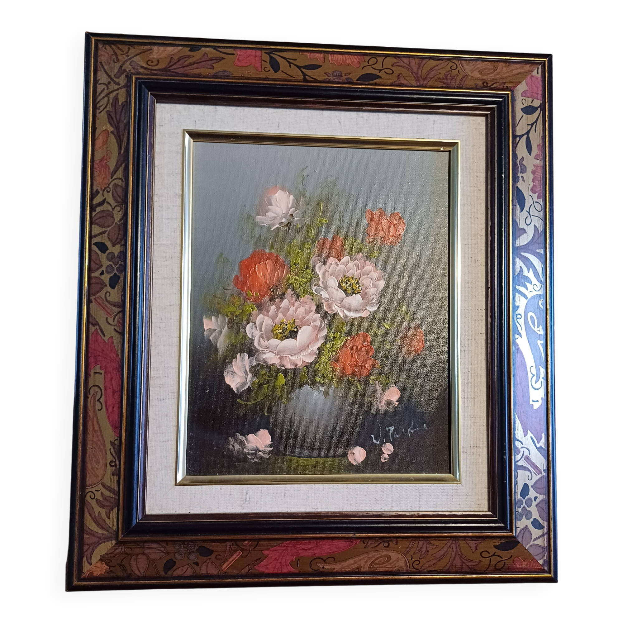 Oil Painting on Canvas Reproduction "Flowers"