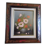 Tableau huile sur toile reproduction " Fleurs "