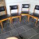 4 chaises scandinave des années 60