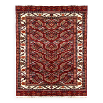 Turkmen Kizil-ayak Bukhara Rug: 2.65 X 1.85 - Handmade