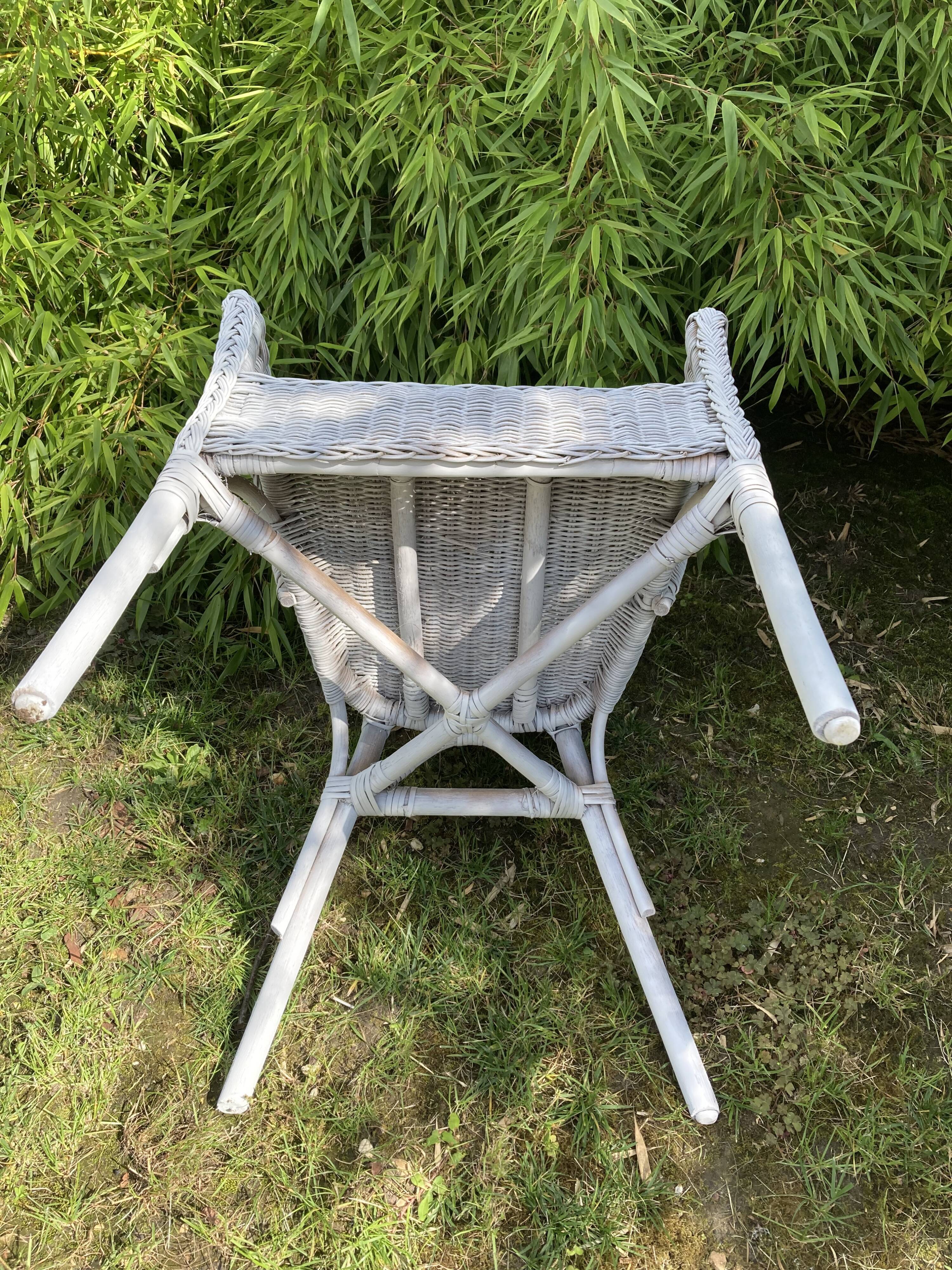 Rattan armchair