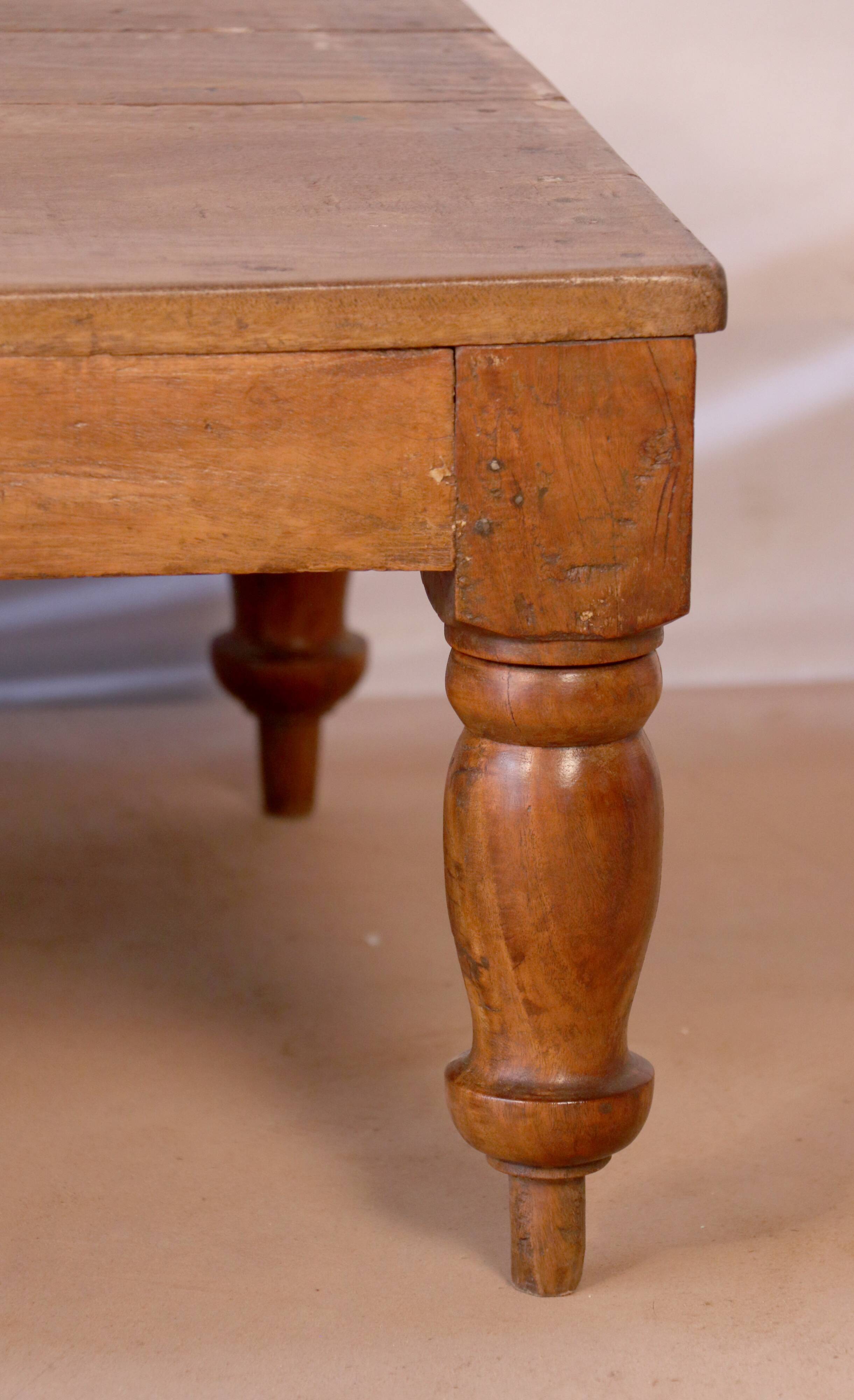 Old Burmese teak coffee table