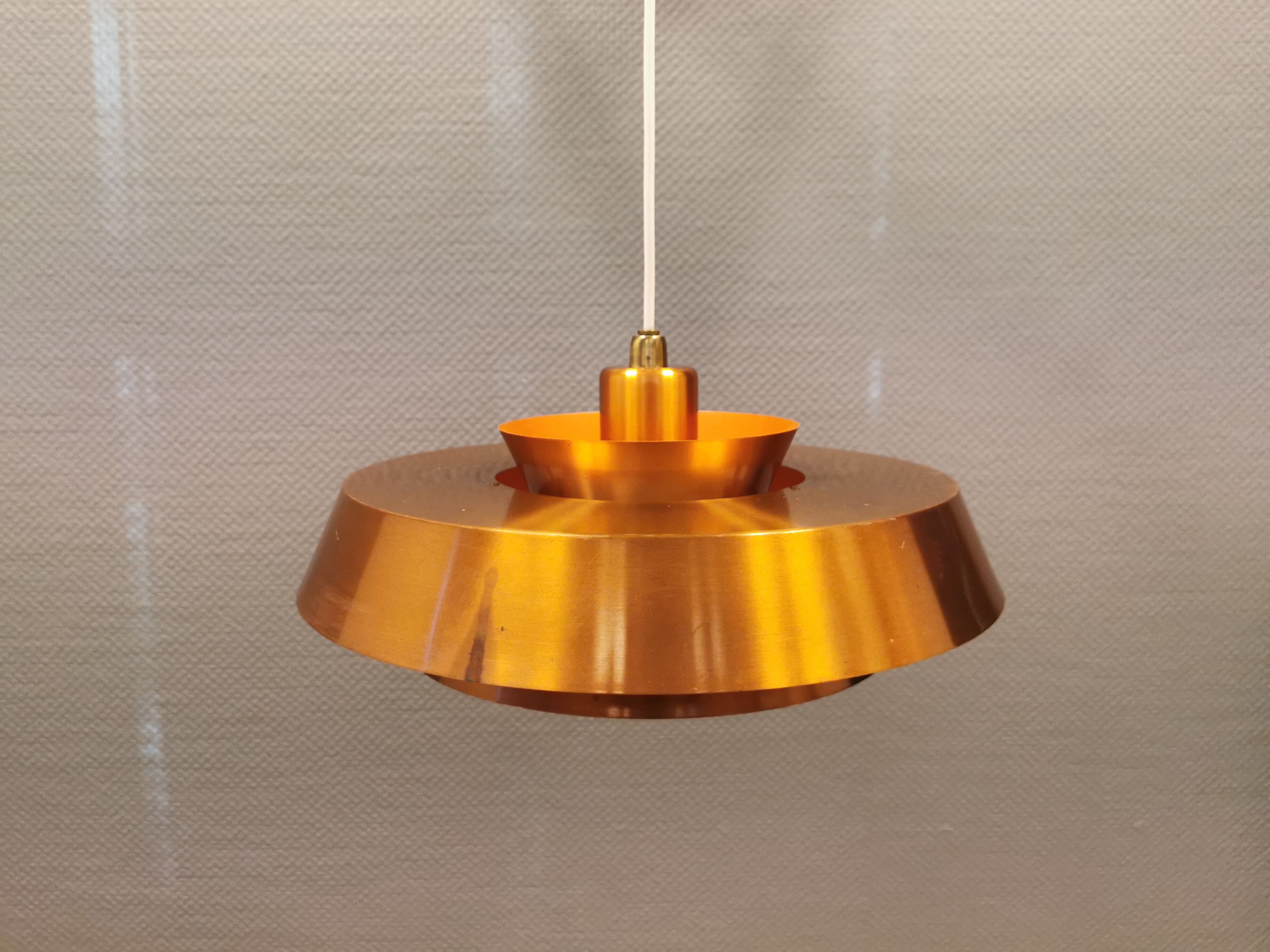 Ceiling lamp model "Nova" designed by Jo Hammerborg for Danish Fog&Mørup in 1963.