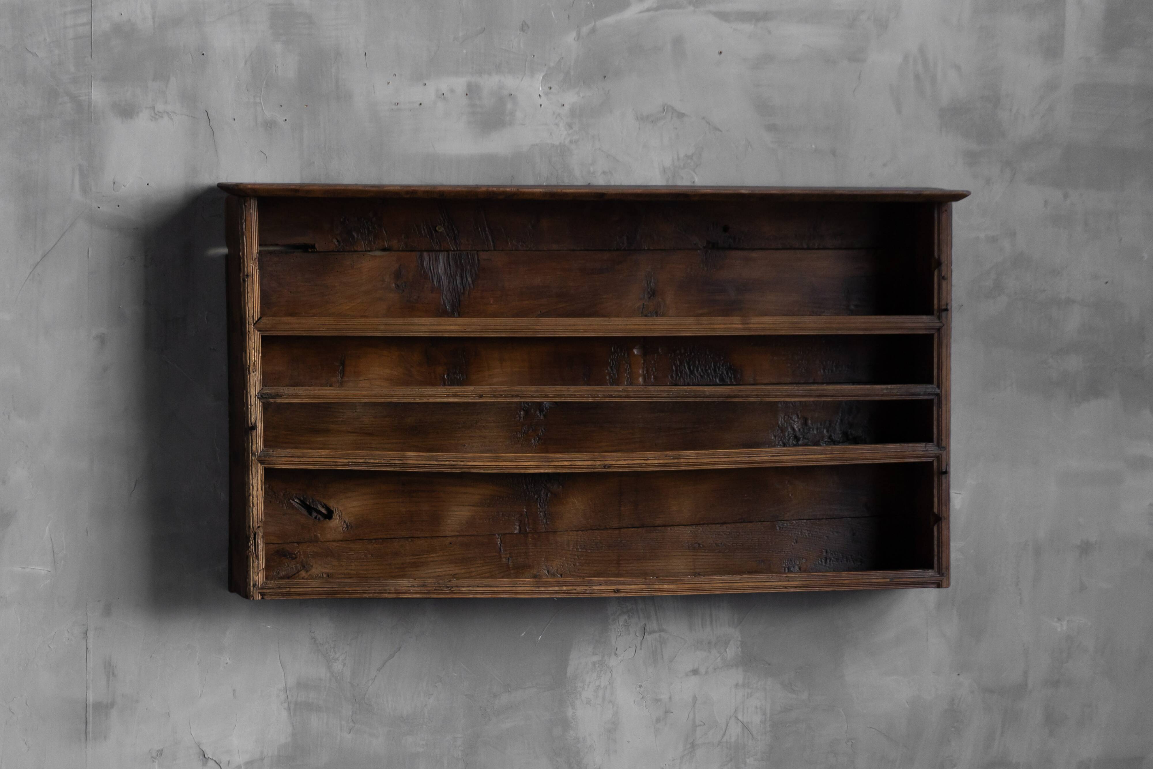 Rustic vernacular wall shelf, France, 19th century